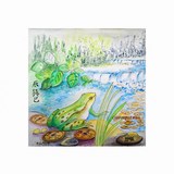 Watercolour feng-shui the frog magic of Ellhëa