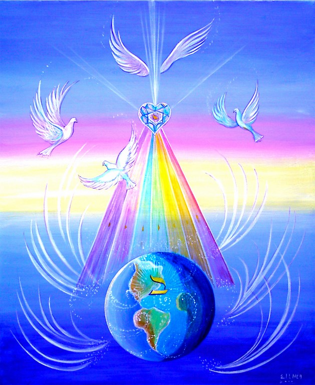 Poster Meditation Peace on Earth artist Ellhëa